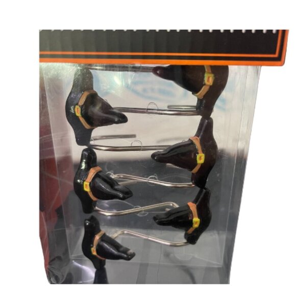 BOOPORIUM Halloween Fabric Shower Curtain Set 70x72 + 12 Hooks | 13-Piece - Picture 4 of 4